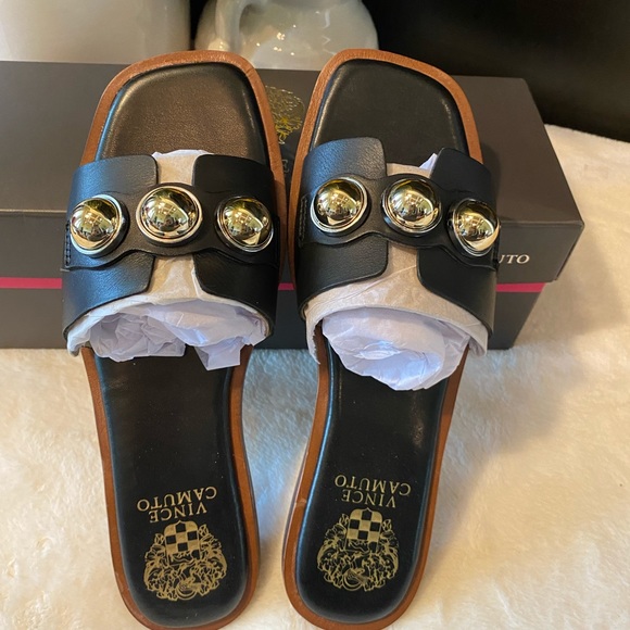 VINCE CAMUTO SLIDE SANDALS - Picture 3 of 4